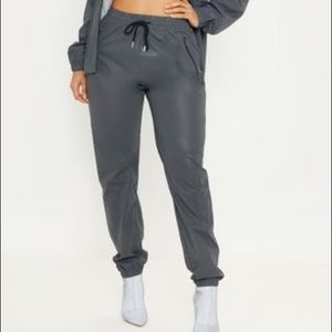 Charcoal Reflective Shell Zip Detail Cuff Jogger 8